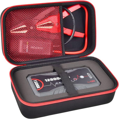ANKHOH Carrying Case Compatible with NEXPOW Car Jump Starter, Fits for 1500A Peak 12800mAh Battery Starter Q10S/ T11F, Portable Storage Box for Car Battery Charger and Jumper Cables(Case ONLY)