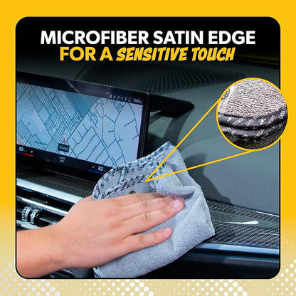 Chemical Guys AllSwipe Multi-Purpose Microfiber Towels for Cars Microfiber Cleaning Cloth Gray Drying Towels Car Detailing for Wash Interior and Glass, 14 x 12 Inch - 6 Pack