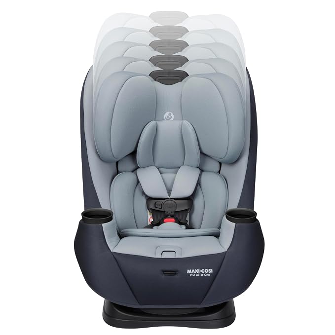 Maxi-Cosi Pria All-in-One Convertible Car Seat, Infant to Toddler Car Seat, Easy-Install Harness, Machine-Washable Cover, 5-100 lbs, Seascape