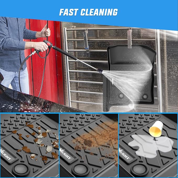 Nilight TPE Floor Mats for Ford F150 F-150 SuperCrew Crew Cab Bucket Seat 2010 2011 2012 2013 2014, All Weather Custom Fit Heavy Duty Floor Liners