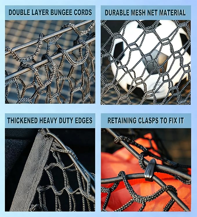 Envelope Style Cargo Net Compatible with Subaru Forester SK New 2026 2025 2024 2023 2022 2021 2020 2019 2018 2017 2016 2015 2014 2013 2012 2011 2010 2009 2008 2007-1998 Trunk Car Rear Tailgate Netting
