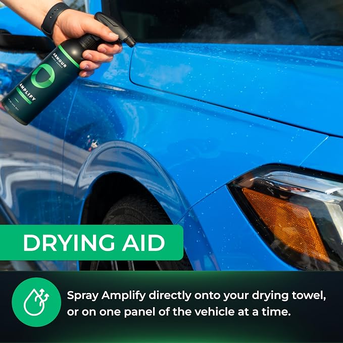 Armour Detail Supply - Amplify Ceramic Detailer: Quick & Easy Gloss Enhancement | Streak-Free, Hydrophobic Formula | Safe on All Vehicles | 128oz