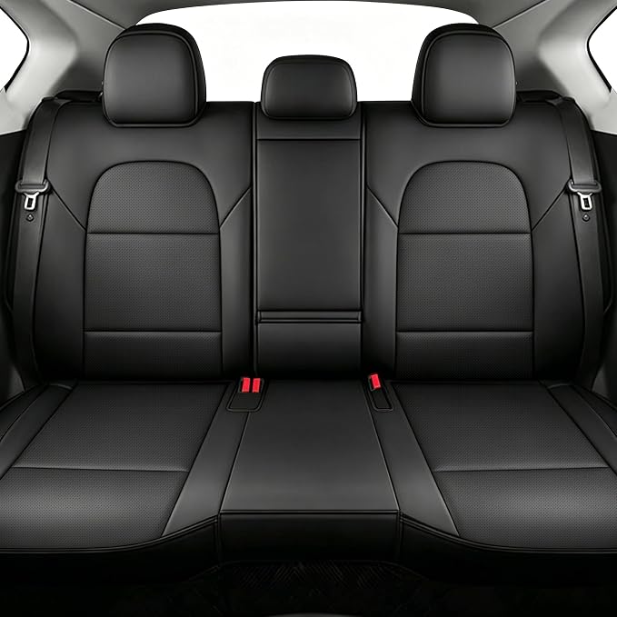 TTX LIGHTING Custom Fit Seat Covers for Hyundai Tucson 2019 2020 2021 Limited,SE,SEL,Value,Sport,Ultimate Faux Leather Full Set Compatible Airbag Car Seat Protector Black