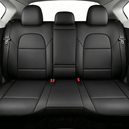 TTX LIGHTING Custom Fit Seat Covers for Hyundai Tucson 2019 2020 2021 Limited,SE,SEL,Value,Sport,Ultimate Faux Leather Full Set Compatible Airbag Car Seat Protector Black