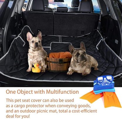 petalage Dog Car Seat Cover Waterproof 56” x 50“ for for Trucks Cars & SUVs Back Seat Heavy-Duty Nonslip Pet Car Seat Cover Protector