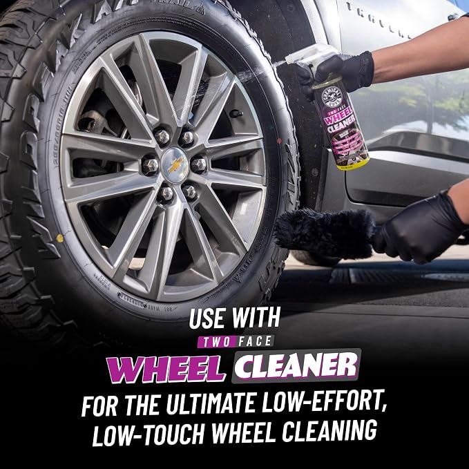 Chemical Guys Gerbil Wheel and Rim Brush, Safe for Exhaust, Tires, Rims, Engine Bays, & More, 2 Pack