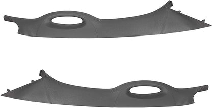 ECOTRIC Pair A Pillar Interior Trim Grab Handle Driver Passenger Side Compatible with 2004-2008 Ford F150 F-150 Replacement for 4L3Z-1503599-AAB 4L3Z-1503598-AAB (Grey) 2 Packages