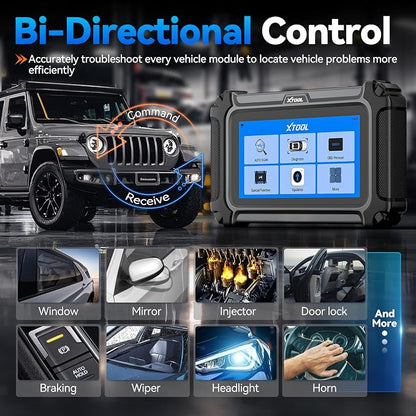 XTOOL IP500 for Toyota OBD2 Scanner, Full Systems Bi-Directional Scan Tool for Toyota/Lexus/Scion with Multi-in-One Live Data Graph, All Reset Services-(Injector Coding/EPB/ABS), Lifetime Free Update