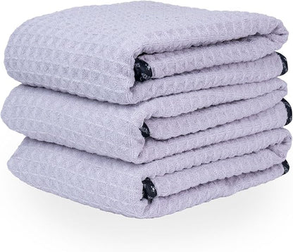 Chemical Guys Waffle Weave for Home & Auto Glass, Windows, Mirrors & More, Lavender (25 in. x 36 in.) 3-Pack