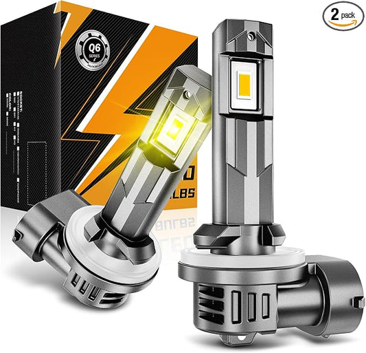 Auxbeam 881 Fog Light 3000K Golden Yellow, 889 898 886 896 894 Lights, Enhanced Visibility for Fog & Off-Road, Plug and Play, Pack of 2