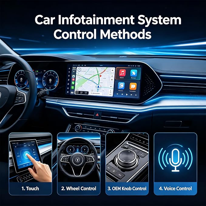 Upgraded Wireless CarPlay Adapter | Broader Compatibility & Reliable Connection, Supports iPhone & Android Phones, Compact Size for Stable CarPlay & Android Auto Linkage