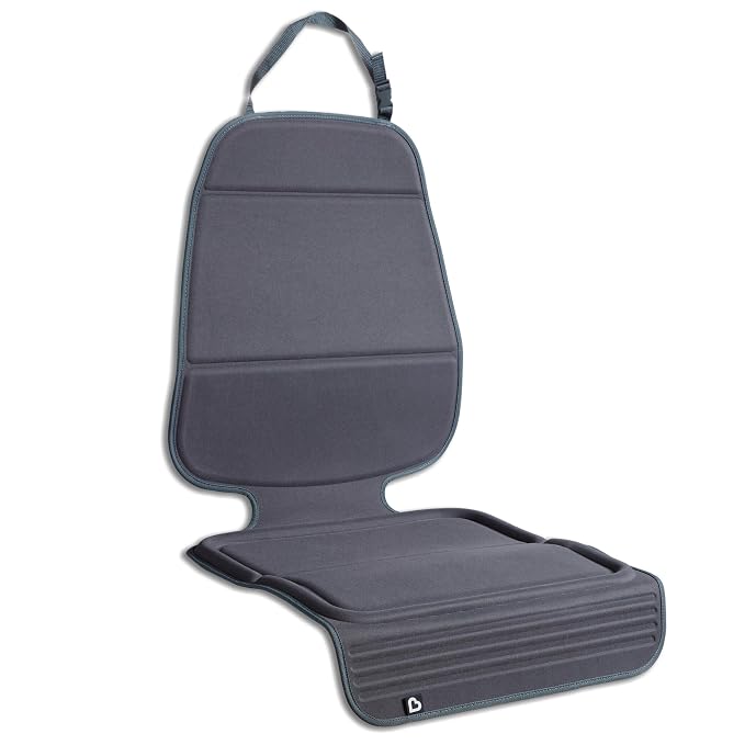 Munchkin Elite Seat Guardian Car Seat Protector, Under Car Seat Cover for Baby and Toddler Seats, Rear or Forward Facing, Dark Grey