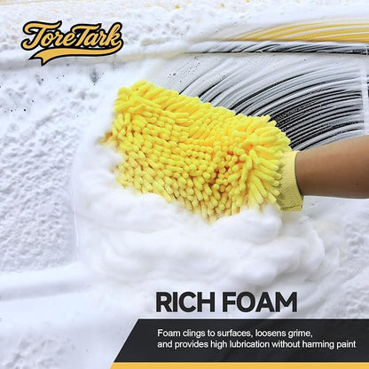 toretark Car Wash Soap - High Foam, pH-Balanced & Concentrated Car Shampoo, Works with Foam Gun, Cannon & Bucket, Safely Deep Cleans Sediment, Dust and Oil Stains - 500ml (17 fl oz)