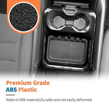 JeCar 3pcs Carbon Fiber Interior Trim Kit for 2019-2024+ Dodge Ram 1500 2500 3500 Interior Accessories