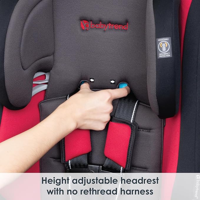 Baby Trend Cover Me™ 4-in-1 Convertible Car Seat, Scooter – Built-in Canopy, 4-Stage Growth System, Plush Comfort Padding, Multi-Position Recline