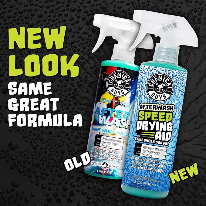 Chemical Guys After Wash Sprayable Gloss Boosting Car Wash Drying Aid - 16 oz Car Detailing Spray Helps Reduce Water Spots, Adds Shine, and Speeds Drying for Trucks, and Motorcycles
