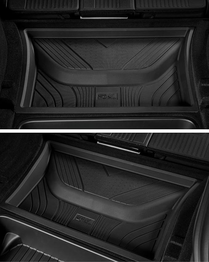 3W Cargo Mats for 2025 2026 Tesla Model Y Juniper Premium/Performance, Front & Rear Trunk Mats Cargo Liners Anti-Slip TPE All Weather Accessories Vigormold™ (NOT for Standard)