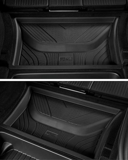 3W Cargo Mats for 2025 2026 Tesla Model Y Juniper Premium/Performance, Front & Rear Trunk Mats Cargo Liners Anti-Slip TPE All Weather Accessories Vigormold™ (NOT for Standard)