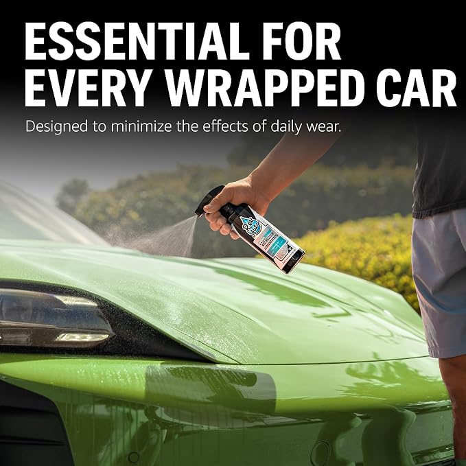 Rev Auto Wrap Guard - Cleans, Hydrates & Protects Car Vinyl | Vinyl Wrap Cleaner for Cars | Made for Gloss, Satin, Matte, Chrome, Printed & More - (16 Fl Oz)