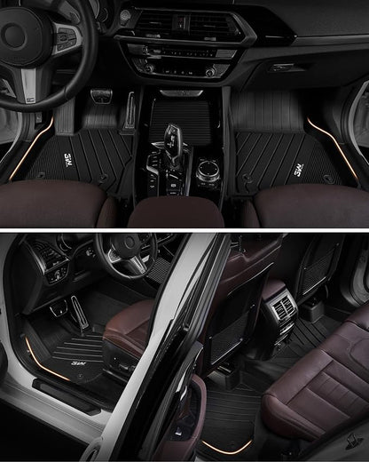 3W Floor Mats Fit for Volkswagen ID.4 2021-2025 2026, All Weather Custom Fit Floor Liner 1st & 2nd Row Full Set for Volkswagen ID4 Accessories, Black