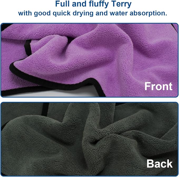 Microfiber Cleaning Cloth for Cars - 8 Pack (15.8"x11.8") Microfiber Towels 500 GSM for Cars Ultra Absorbent & Soft | Multi-Color Lint Free Rags for Car Motor Cleaning Detailing Polishing Drying