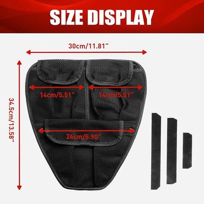 Front Trunk Organizer Frunk Tool Bag for Can Am Spyder F3 F3-L F3-S F3-T 2015+ Models - Removable 3 Mesh Pockets Storage Accessories(Black Style)