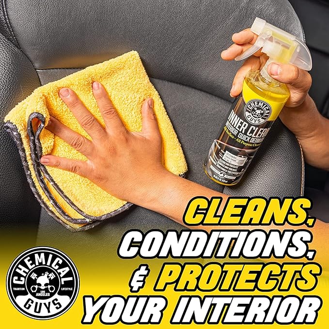 Chemical Guys InnerClean Quick Detailer with Pineapple Scent, High Performance Interior and Dashboard Cleaner, Dust Repellent, Easy to Use Non Greasy Formula, 32 fl oz