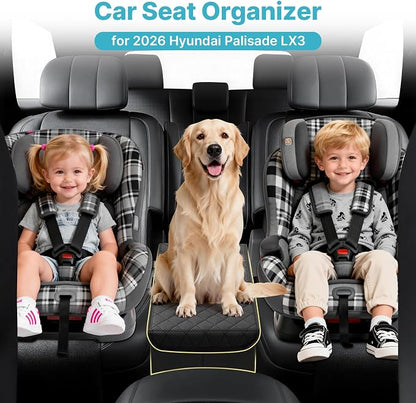 Mixsuper Liner Car Seat Organizer for 2026 Hyundai Palisade LX3, Console Organizer Backseat Box for Palisade LX3, Kids Toys Baby Supplies Dog Toy Box Storage Bin Travel Accessories