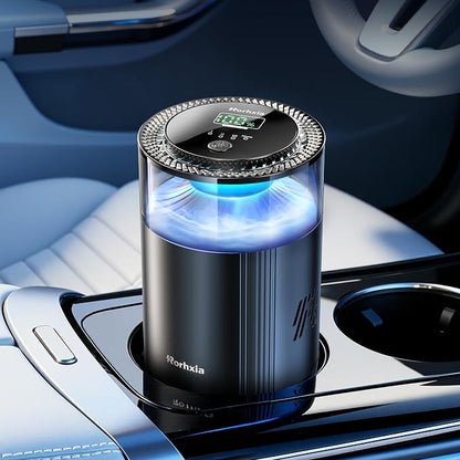 Rorhxia Smart Car Air Freshener [Enjoy Freshness, Purity, Comfort] New Premium Scenic Diffuser | Perfume Display, Auto On/Off, Adjustable Intensity, Long Lasting Fragrance | Cologne Freshener Gifts