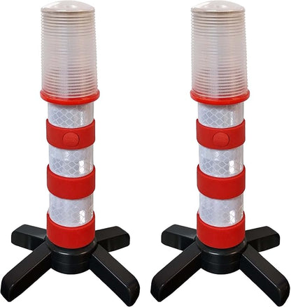Electriduct Road Emergency Beacon LED Flare KIT with Storage Case - Red | 3 Kits
