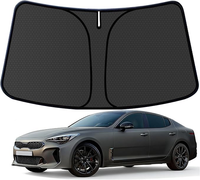 S t i n g e r Customized Windshield Sun Shade for 2018 2019 2020 2021 2022 2023 S t i n g e r Front Window Sunshade Visor Protector Foldable Blocks UV Rays Keep Car Cooler Accessories