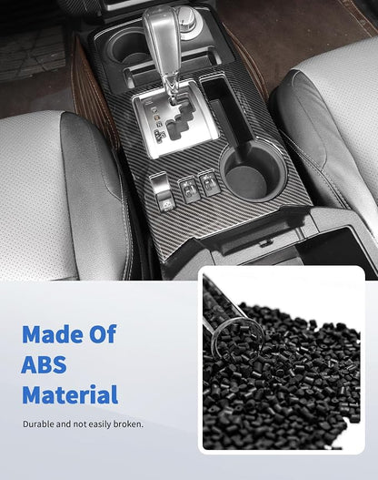 for 4Runner 2010-2019 Carbon Fiber Black Whole Set Interior Panel Cover Trim Kit, Center Console Gear Shift Dashboard Panel Cover Trim for Toyota 4runner Interior Accessories