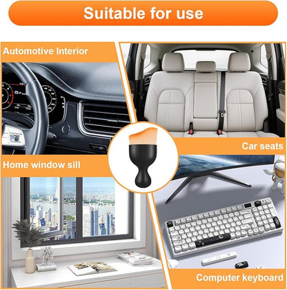 Car Detailing Brush, Soft Bristle Brush Suitable for Car Seats, Center Consoles, and Interior Air Vents, Car Interior Dust Sweeping Brush