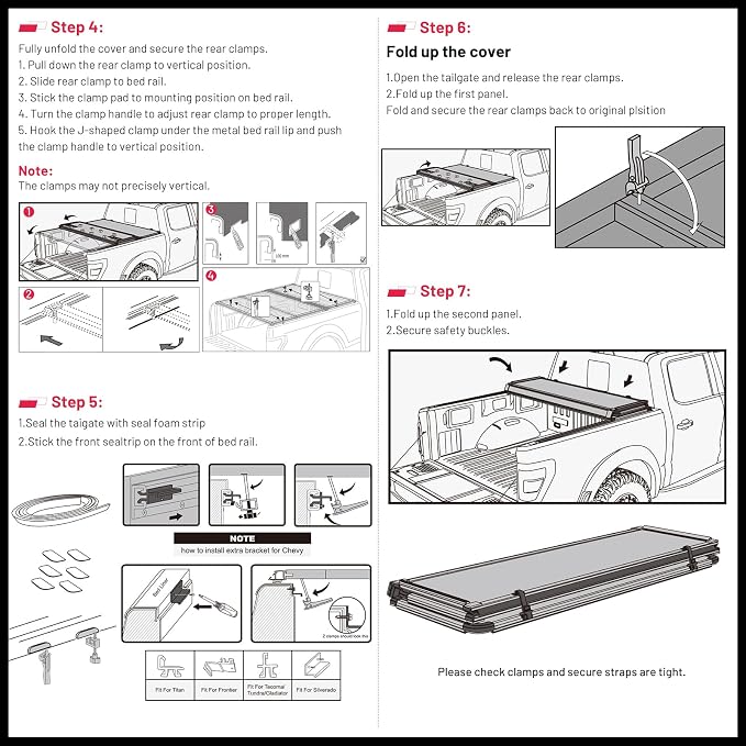 BDFHYK Hard Tri Fold Tonneau Cover for Chevy Colorado GMC Canyon 2015-2026 5.2 FT Bed, Waterproof Hard Folding Truck Bed Cover with Anti-Theft Lock, Easy Install for Camping and Work Trucks