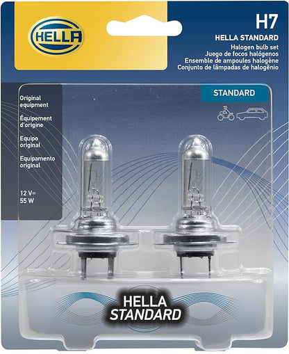 HELLA H7TB Standard Halogen Bulbs, 12 V, 55W