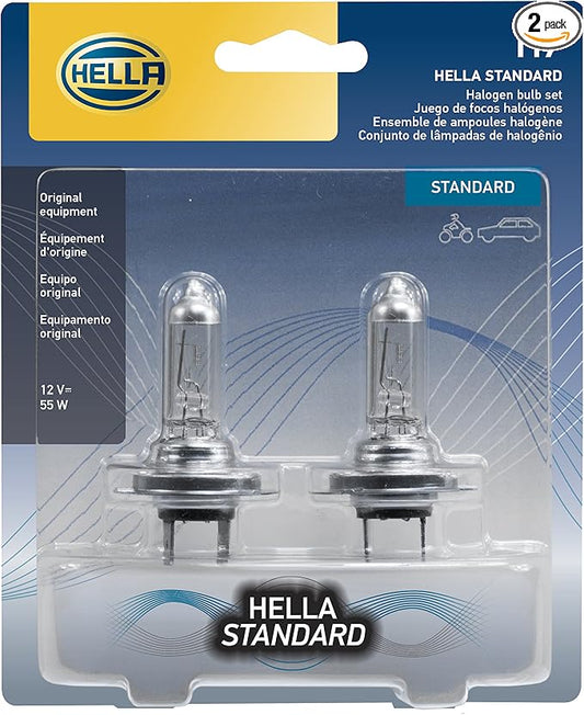 HELLA H7TB Standard Halogen Bulbs, 12 V, 55W