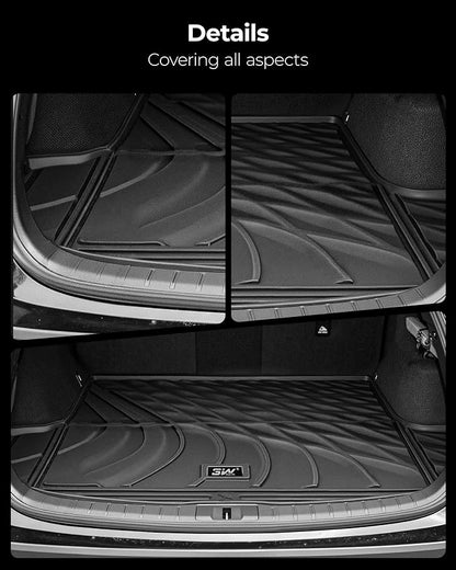 3W Cargo Trunk Liner for Lexus RX/RX350/RX350h/RX500h 2026 2025 2024 2023, TPE All Weather Custom Fit Lexus RX Cargo Mat Anti-Slip Heavy Duty Accessorious, Black(Not fit RX450h+ PHEV)