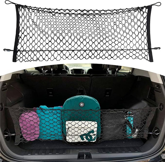 Envelope Style Trunk Mesh Cargo Net for Chevrolet Equinox 2018-2026 - Car Accessories - Premium Trunk Organizers and Storage - Cargo Net for SUV - Vehicle Carrier Organizer for Chevrolet Equinox