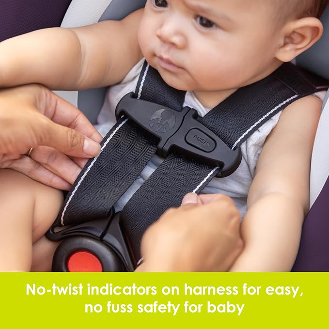 Baby Trend Secure-Lift Infant Car Seat, Dash Plum – Compact Lightweight Carrier, Infant Comfort Cushioning, Adjustable Harness Fit