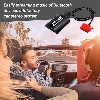 MB Car Bluetoot-h Adapter, Digital Car Stereo Aux Interface with Charging 3.5mm Music Input Port for All Model 1994-1998, B C CL CLS E S SL SLK SLS Class W203 W209 W202(BTA-MB)