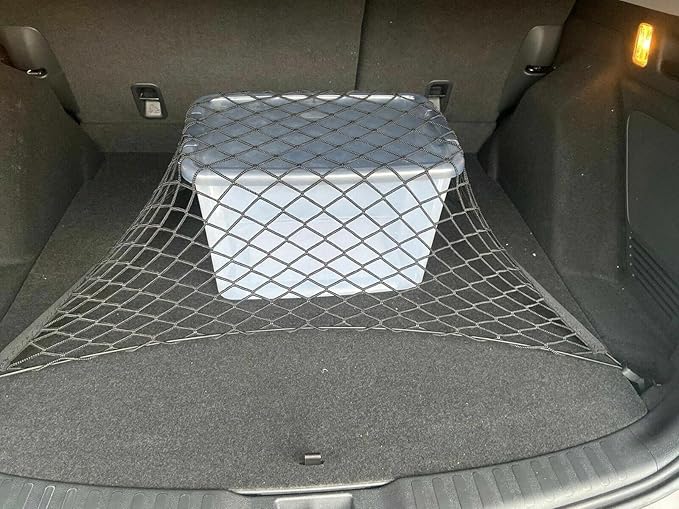 Rear Trunk Organizer Cargo Net for Honda CR-V 2017-2026 – Floor Style Cargo Net for SUV–Premium Mesh Elastic Car Trunk Organizer Vehicle Carrier Storage – Compatible with CR-V