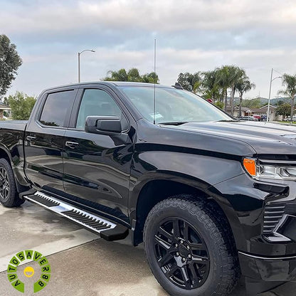 AUTOSAVER88 6 Inch Running Boards Compatible with 2019-2026 Ram 1500 New Body Crew Cab, Step Pad Design Side Steps, Stainless Steel Nerf Bars Step Bars