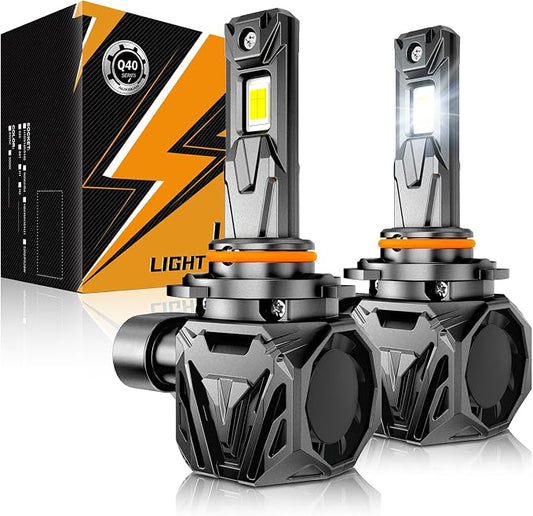 Auxbeam 9005 Fog Lights, Q40 Series 30000LM 800% Brighter Powersports Light For UTV ATV Offroad Use