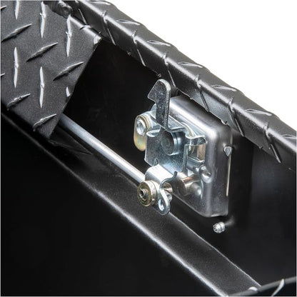 UWS EC10313 63-Inch Matte Black Heavy-Wall Aluminum Angled Truck Tool Box with Low Profile, RigidCore Lid