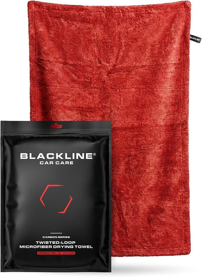 Blackline Car Drying Towel - 2ft x 3ft XL-Popular Pick Among Detailing Pros - 1300 GSM Microfiber Towel - Absorbs Over 8lbs of Water - Leaves No Streaks, Spots or Scratches - Dries an Entire Car