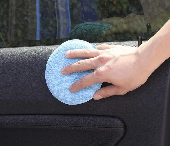 SimpleHouseware Car Wash Sponge Wax Microfiber Applicator Pads, 12-Pack