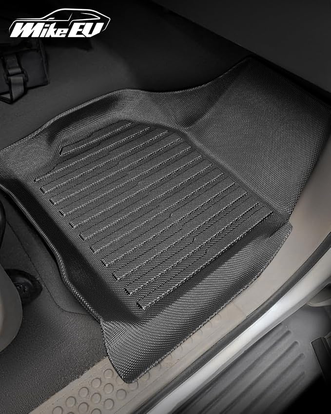 All-Weather Floor Mats for Ford F-250/F-350/F-450 1999-2007 (Only for Crew Cab) Super Duty - Heavy-Duty Rubber Front & Rear Row, Non-Slip Design - Not for 2nd Row Captain Seats with Center Console
