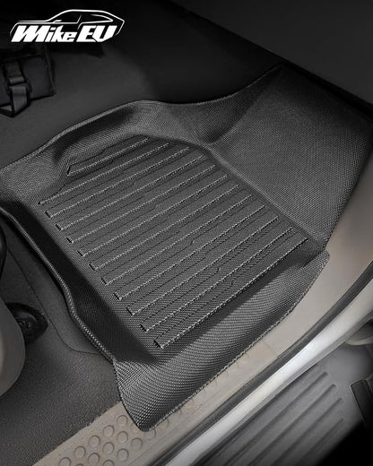 All-Weather Floor Mats for Ford F-250/F-350/F-450 1999-2007 (Only for Crew Cab) Super Duty - Heavy-Duty Rubber Front & Rear Row, Non-Slip Design - Not for 2nd Row Captain Seats with Center Console