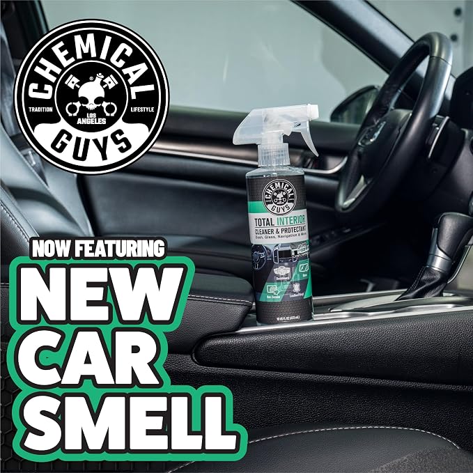 Chemical Guys SPI23416 Total Interior Cleaner and Protectant, New Car Smell, (Safe for Cars, Trucks, SUVs, Jeeps, RVs & More) 16 fl oz (Pack of 2)