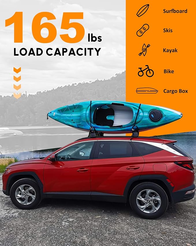 Upgraded Cross Bars Fit for Volvo XC60 2018-2026 Lockable Roof Rack Crossbars Cargo Accessories